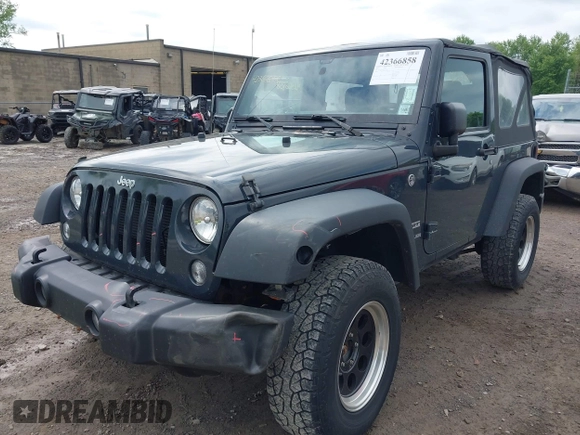 2017 Jeep Wrangler Sport z VIN 1C4AJWAG0HL754381, wystawiony jako IAAI lot #42366858 z przebiegiem 35 760 mil mil oraz . Historia ofert i sprzedaży dostępna na DreamBid. Obrazek 6.
