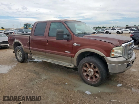 2006 Ford F-250 XL with VIN 1FTSW21P46ED58843, listed as a Copart auction lot 60709055 with 342,412 mi miles and Clean title. Bid and sale history available at DreamBid. Image 4.