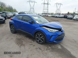 2020 Toyota C-HR LE with VIN NMTKHMBX4LR116336, listed as a IAAI auction lot 42029685 with 77,603 mi miles. Bid and sale history available at carsss.com. Image 1.