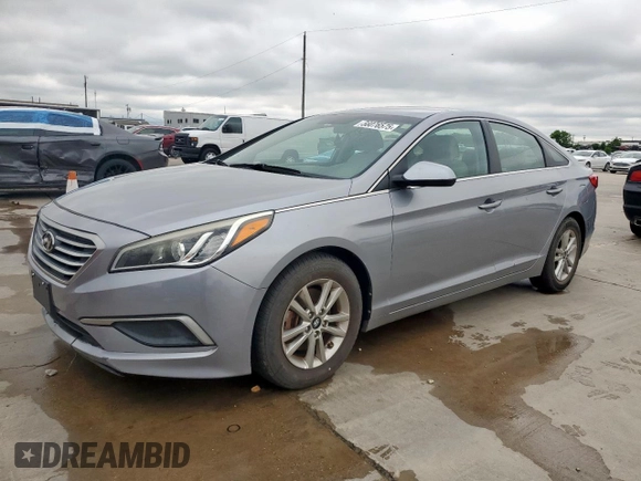 2017 Hyundai Sonata SE z VIN 5NPE24AF5HH448145, wystawiony jako Copart lot #56076575 z przebiegiem 168 358 mil mil oraz Czysty tytuł • Clean title. Historia ofert i sprzedaży dostępna na DreamBid. Obrazek 1.