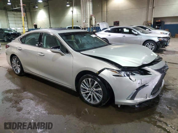 2020 Lexus ES with VIN 58ADZ1B16LU052379, listed as a Copart auction lot 49985915 with 107,802 mi miles and Clean Title. Bid and sale history available at carsss.com. Image 4.