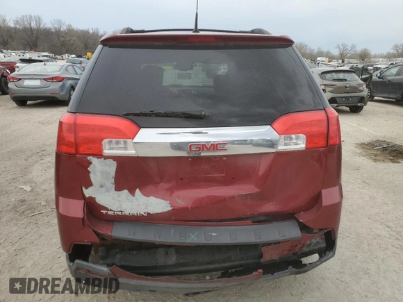 2012 GMC Terrain SLE-2 with VIN 2GKALSEK2C6300320, listed as a Copart auction lot 50974945 with 127,001 mi miles and Salvage Title. Bid and sale history available at DreamBid. Image 6.