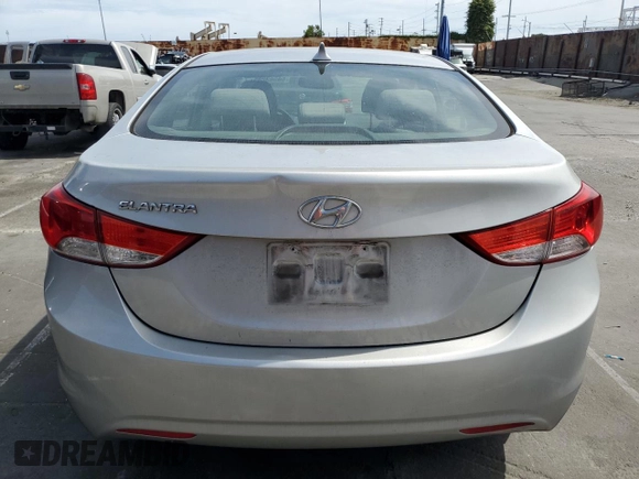 2013 Hyundai Elantra Limited with VIN KMHDH4AEXDU554233, listed as a Copart auction lot 56583285 with 183,759 mi miles and Clean Title. Bid and sale history available at DreamBid. Image 6.