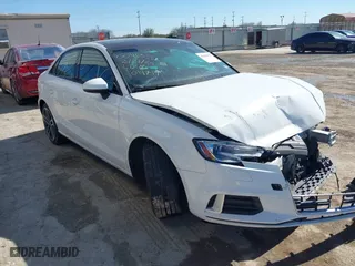 2018 Audi A3 Sedan Premium with VIN WAUB8GFF5J1014717, listed as a IAAI auction lot 41668153 with 77,427 mi miles. Bid and sale history available at carsss.com. Image 1.