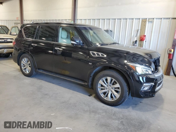 2017 Infiniti QX80 with VIN JN8AZ2NF7H9642780, listed as a Copart auction lot 69641934 with 183,704 mi miles and Salvage Title. Bid and sale history available at carsss.com. Image 4.