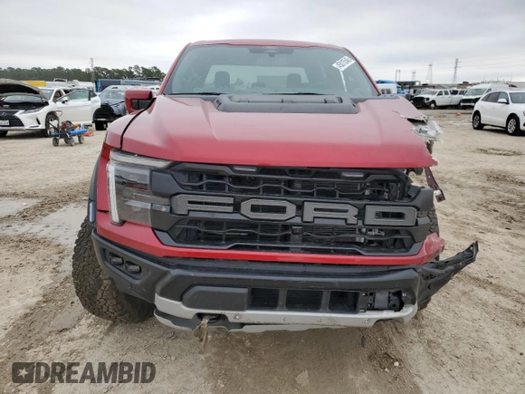 2024 Ford F-150 Raptor with VIN 1FTFW1RG6RFB13248, listed as a Copart auction lot 45015545 with 12,581 mi miles and Salvage Title. Bid and sale history available at DreamBid. Image 5.