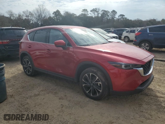 2022 Mazda CX-5 2.5 S Premium Plus Package with VIN JM3KFBEM0N1598419, listed as a Copart auction lot 43671425 with 44,795 mi miles and Non Repairable. Bid and sale history available at carsss.com. Image 4.
