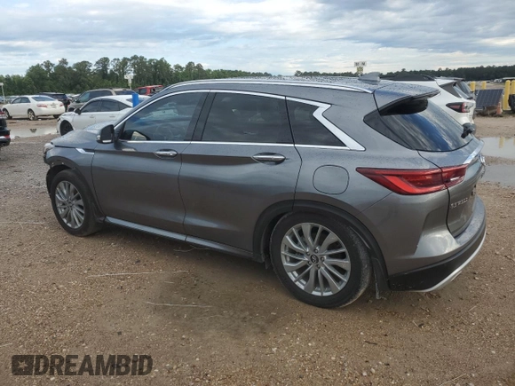 2024 Infiniti QX50 Luxe с VIN 3PCAJ5BA6RF101692, выставлен на аукционе Copart как лот 56524575 с пробегом 19 005 миль миль и Списание • Salvage title. История ставок и продаж доступна на DreamBid. Изображение 2.