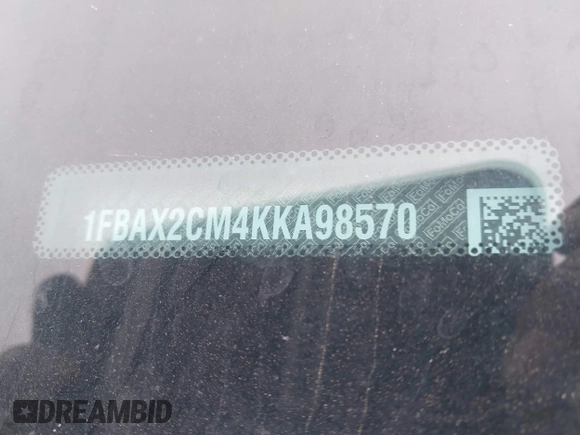 2019 Ford Transit Passenger XL with VIN 1FBAX2CM4KKA98570, listed as a IAAI auction lot 41639583 with 117,876 mi miles and . Bid and sale history available at carsss.com. Image 9.