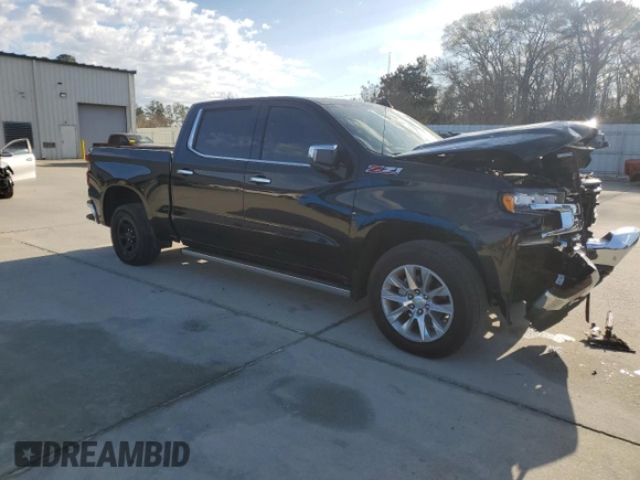 2020 Chevrolet Silverado 1500 LTZ with VIN 1GCUYGEL3LZ129484, listed as a Copart auction lot 49010975 with 75,680 mi miles and Clean Title. Bid and sale history available at DreamBid. Image 4.
