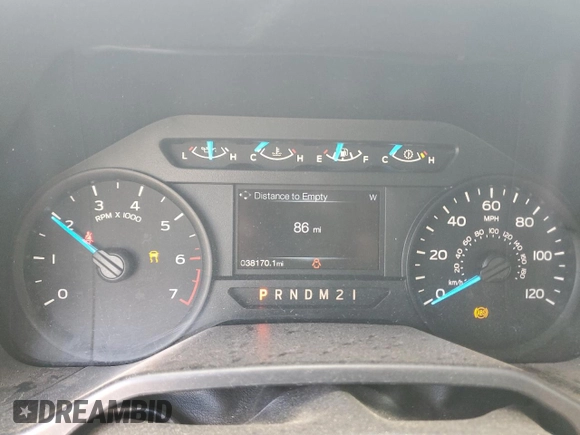 2016 Ford F-150 XL with VIN 1FTMF1CP5GKE23704, listed as a Copart auction lot 78735124 with 38,170 mi miles and Clean Title. Bid and sale history available at carsss.com. Image 9.