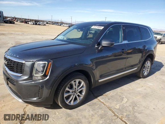 2022 Kia Telluride LX z VIN 5XYP24HC4NG280943, wystawiony jako Copart lot #87219584 z przebiegiem 50 369 mil mil oraz Szkoda całkowita • Salvage title. Historia ofert i sprzedaży dostępna na DreamBid. Obrazek 1.