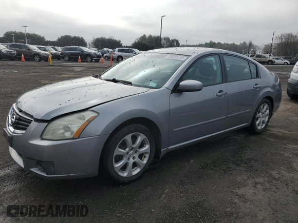 2007 Nissan Maxima 3.5 SL with VIN 1N4BA41E57C865522, listed as a Copart auction lot 53058235 with 149,867 mi miles and Salvage Title. Bid and sale history available at carsss.com. Image 1.