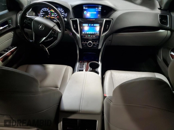 2015 Acura TLX Technology with VIN 19UUB2F53FA003635, listed as a Copart auction lot 48264175 with 124,818 mi miles and Salvage title. Bid and sale history available at DreamBid. Image 8.
