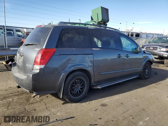 2004 Nissan Quest SE z VIN 5N1BV28U44N353181, wystawiony jako Copart lot #84300274 z przebiegiem 18 732 mil mil oraz Szkoda całkowita • Salvage title. Historia ofert i sprzedaży dostępna na DreamBid. Obrazek 3.