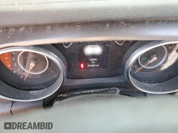 2018 Jeep Wrangler Unlimited Sport with VIN 1C4HJXDG6JW297676, listed as a Copart auction lot 63858435 with 93,380 mi miles and Clean title. Bid and sale history available at DreamBid. Image 9.