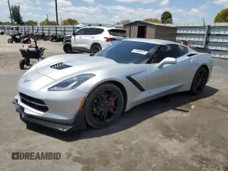 2019 Chevrolet Corvette 1LT z VIN 1G1YA2D78K5106441, wystawiony jako Copart lot #53680845 z przebiegiem 27 206 mil mil oraz Szkoda całkowita • Salvage title. Historia ofert i sprzedaży dostępna na DreamBid. Obrazek 1.