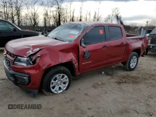 2021 Chevrolet Colorado 2WD LT z VIN 1GCGSCEN4M1210292, wystawiony jako Copart lot #49714505 z przebiegiem 96 725 mil mil oraz Szkoda całkowita • Salvage title. Historia ofert i sprzedaży dostępna na DreamBid. Obrazek 1.
