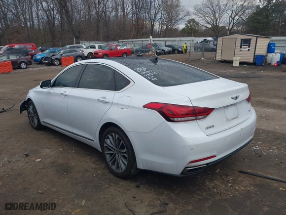 2016 Hyundai Genesis 3.8L with VIN KMHGN4JE7GU115307, listed as a IAAI auction lot 41457690 with 55,515 mi miles. Bid and sale history available at carsss.com. Image 3.