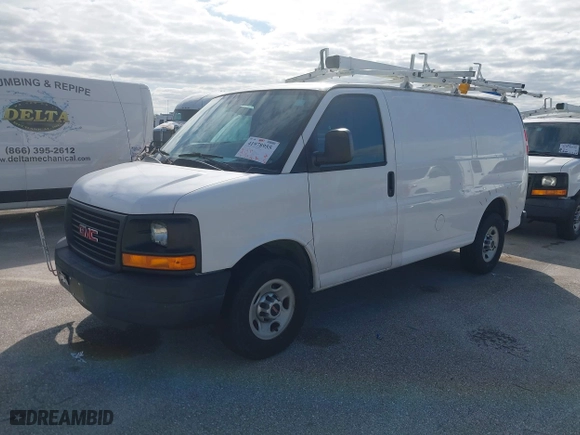 2016 GMC Savana Cargo Van with VIN 1GTW7AFF4G1304878, listed as a IAAI auction lot 41978955 with 86,957 mi miles. Bid and sale history available at carsss.com. Image 17.