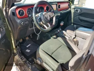 2021 Jeep Wrangler Rubicon with VIN 1C4HJXCG4MW787846, listed as a Copart auction lot 58221835 with 25,729 mi miles and Salvage title. Bid and sale history available at DreamBid. Image 8.