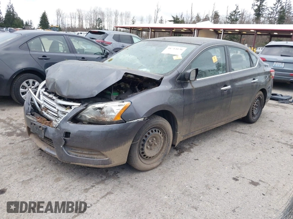 2015 Nissan Sentra SV with VIN 3N1AB7AP6FY315146, listed as a IAAI auction lot 41714136 with 126,687 mi miles and . Bid and sale history available at DreamBid. Image 2.