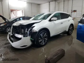 2017 Nissan Murano Platinum with VIN 5N1AZ2MH0HN134961, listed as a Copart auction lot 46897355 with 121,681 mi miles and Salvage Title. Bid and sale history available at carsss.com. Image 1.