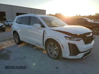 2024 Cadillac XT6 FWD Premium Luxury with VIN 1GYKPCRS8RZ729053, listed as a Copart auction lot 83040574 with 11,435 mi miles and Salvage Title. Bid and sale history available at carsss.com. Image 4.