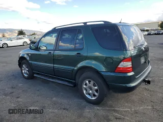 2000 Mercedes-Benz M-Class with VIN 4JGAB54E1YA194220, listed as a Copart auction lot 78433324 with 125,405 mi miles and Salvage Title. Bid and sale history available at carsss.com. Image 2.
