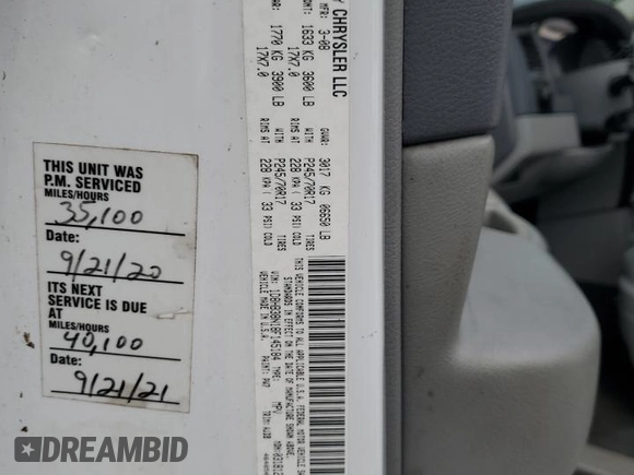 2008 Dodge Durango z VIN 1D8HB38N18F145184, wystawiony jako Copart lot #58955665 z przebiegiem 53 582 mil mil oraz Szkoda całkowita • Salvage title. Historia ofert i sprzedaży dostępna na DreamBid. Obrazek 13.