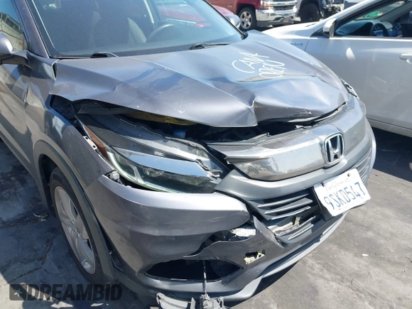 2019 Honda HR-V EX with VIN 3CZRU5H57KM726974, listed as a IAAI auction lot 41959748 with 62,065 mi miles. Bid and sale history available at carsss.com. Image 6.