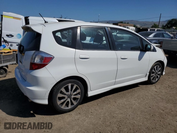 2012 Honda Fit Sport with VIN JHMGE8H50CC009958, listed as a Copart auction lot 55423075 with 117,618 mi miles and Salvage Title. Bid and sale history available at DreamBid. Image 3.