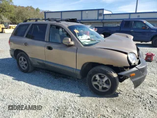 2004 Hyundai Santa Fe GLS with VIN KM8SC13D44U583980, listed as a Copart auction lot 80384034 with Not Provided miles and Salvage Title. Bid and sale history available at carsss.com. Image 4.