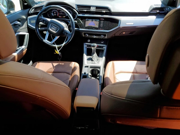 2020 Audi Q3 S line Premium with VIN WA1DECF30L1100906, listed as a Copart auction lot 53922435 with 41,961 mi miles and Salvage title. Bid and sale history available at DreamBid. Image 8.