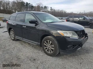 2014 Nissan Pathfinder S with VIN 5N1AR2MM9EC722474, listed as a Copart auction lot 47622235 with 97,428 mi miles and Salvage Title. Bid and sale history available at carsss.com. Image 4.