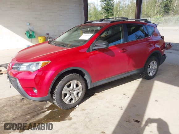 2015 Toyota RAV4 LE with VIN JTMBFREV7FJ034732, listed as a IAAI auction lot 42050858 with 45,749 mi miles. Bid and sale history available at carsss.com. Image 2.