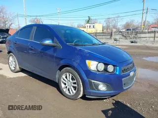 2014 Chevrolet Sonic LT with VIN 1G1JC5SH9E4111425, listed as a IAAI auction lot 41994530 with 127,590 mi miles and . Bid and sale history available at DreamBid. Image 1.