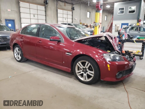 2009 Pontiac G8 with VIN 6G2ER577X9L238565, listed as a Copart auction lot 75947554 with 129,542 mi miles and Clean Title. Bid and sale history available at carsss.com. Image 4.