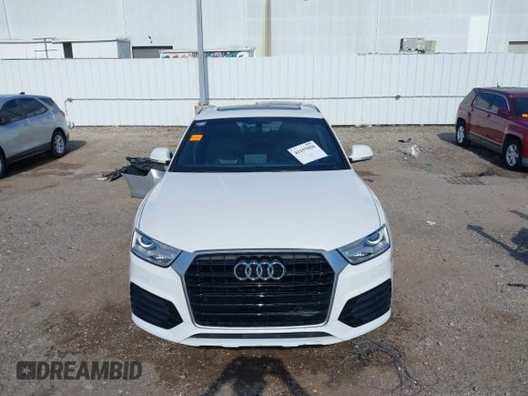 2018 Audi Q3 Premium with VIN WA1BCCFS8JR001155, listed as a IAAI auction lot 41157028 with 83,769 mi miles. Bid and sale history available at carsss.com. Image 12.