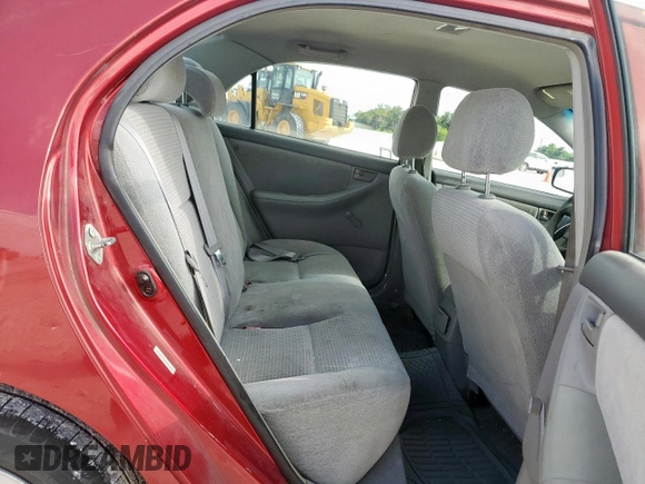 2005 Toyota Corolla CE with VIN 1NXBR32EX5Z443647, listed as a Copart auction lot 60758375 with 293,720 mi miles and Salvage title. Bid and sale history available at DreamBid. Image 10.