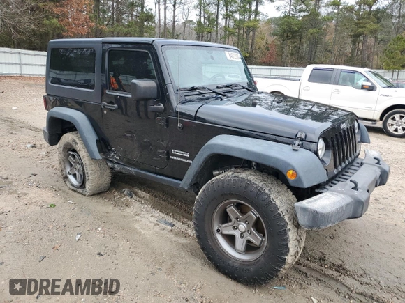 2015 Jeep Wrangler Sport with VIN 1C4AJWAG7FL576076, listed as a Copart auction lot 84072324 with 100,119 mi miles and Salvage Title. Bid and sale history available at carsss.com. Image 4.