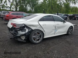 2021 Mercedes-Benz CLA 250 with VIN W1K5J4HB6MN176338, listed as a Copart auction lot 57954255 with 41,503 mi miles and Salvage title. Bid and sale history available at DreamBid. Image 3.