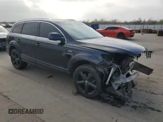 2012 Audi Q7 3.0T S line with VIN WA1DGAFE2CD003804, listed as a Copart auction lot 85985334 with 143,994 mi miles and Salvage Title. Bid and sale history available at carsss.com. Image 4.