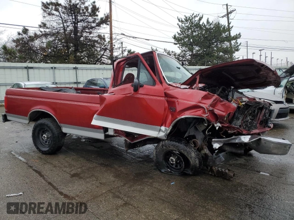1996 Ford F-150 Special with VIN 1FTEF15Y7TLA96494, listed as a Copart auction lot 84080624 with 0 mi miles and Salvage Title. Bid and sale history available at carsss.com. Image 4.