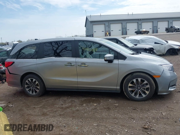2023 Honda Odyssey EX-L with VIN 5FNRL6H63PB020409, listed as a IAAI auction lot 41951039 with 23,008 mi miles. Bid and sale history available at carsss.com. Image 13.