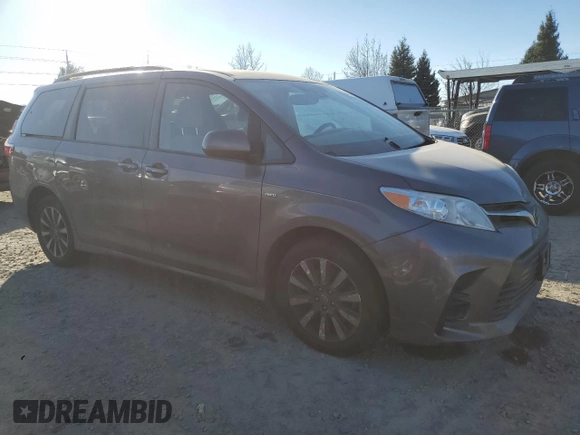 2019 Toyota Sienna LE with VIN 5TDJZ3DC1KS220862, listed as a Copart auction lot 42647705 with 98,778 mi miles and Salvage Title. Bid and sale history available at carsss.com. Image 4.