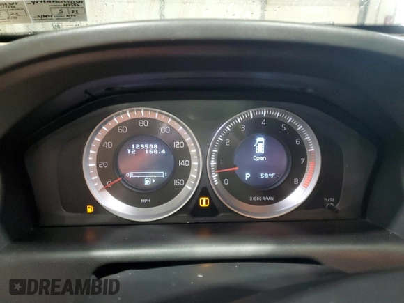 2013 Volvo XC60 T6 with VIN YV4902DZ0D2422384, listed as a Copart auction lot 57321755 with 129,508 mi miles and Salvage title. Bid and sale history available at DreamBid. Image 9.