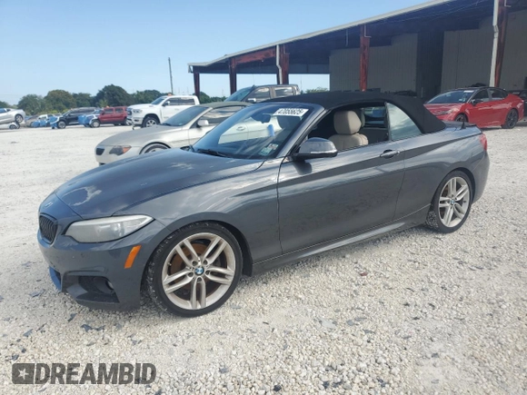 2017 BMW 2 Series 230i with VIN WBA2K9C36H7A26375, listed as a Copart auction lot 47055625 with 62,165 mi miles and Salvage title. Bid and sale history available at DreamBid. Image 1.