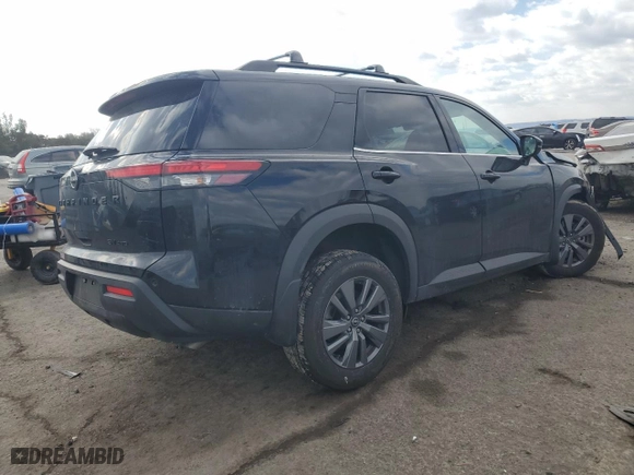 2024 Nissan Pathfinder SV with VIN 5N1DR3BCXRC235674, listed as a Copart auction lot 42701745 with 10,340 mi miles and Salvage Title. Bid and sale history available at carsss.com. Image 3.