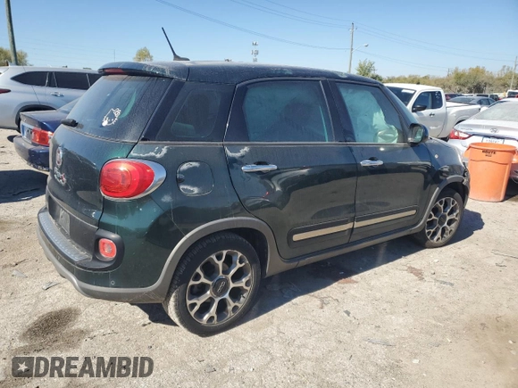 2014 FIAT 500L Trekking with VIN ZFBCFADH8EZ008838, listed as a Copart auction lot 76446664 with 92,949 mi miles and Salvage Title. Bid and sale history available at carsss.com. Image 3.